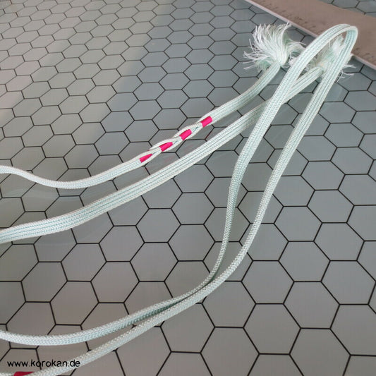 helltürkis mit pinken Wicklungen Obijime, Seide