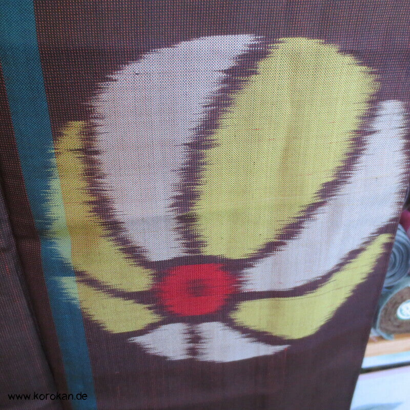 Temari Bälle, bunt auf braun Meisen Kimono