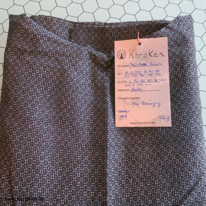 Shikishi Bildfutter Männer Haori feiner Seiden Tsumugi