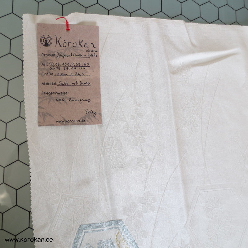 Kikko Seidenjacqard, Lurex - und Urushi, pastellfarben