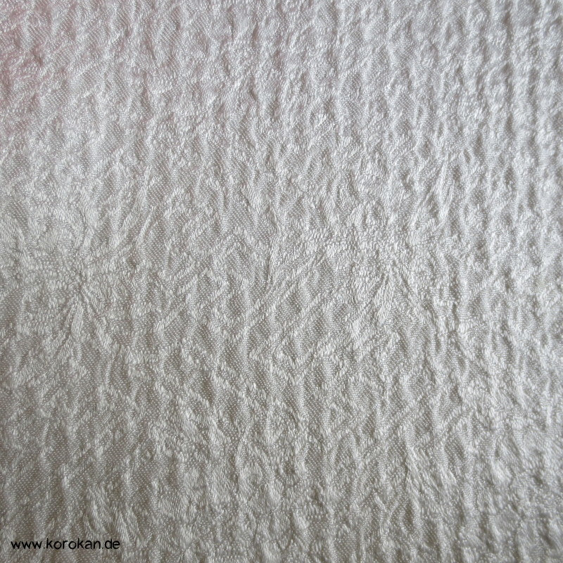Präge Shibori Wolken Kimono Seide Sayagata Damast