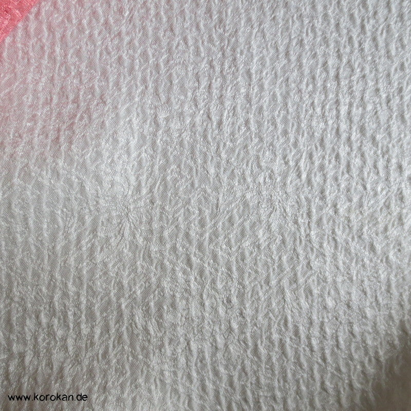 Präge Shibori Wolken Kimono Seide Sayagata Damast