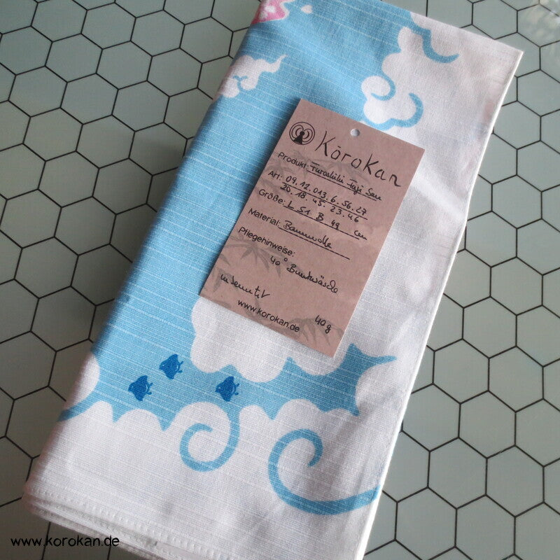 Furoshiki japanisches Tragetuch Fuji San, Sakura, Wolken