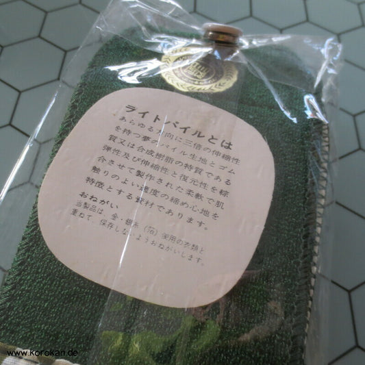 Klett Obi velvetiertes Moosgummi, grün, mit Rautenmotiv