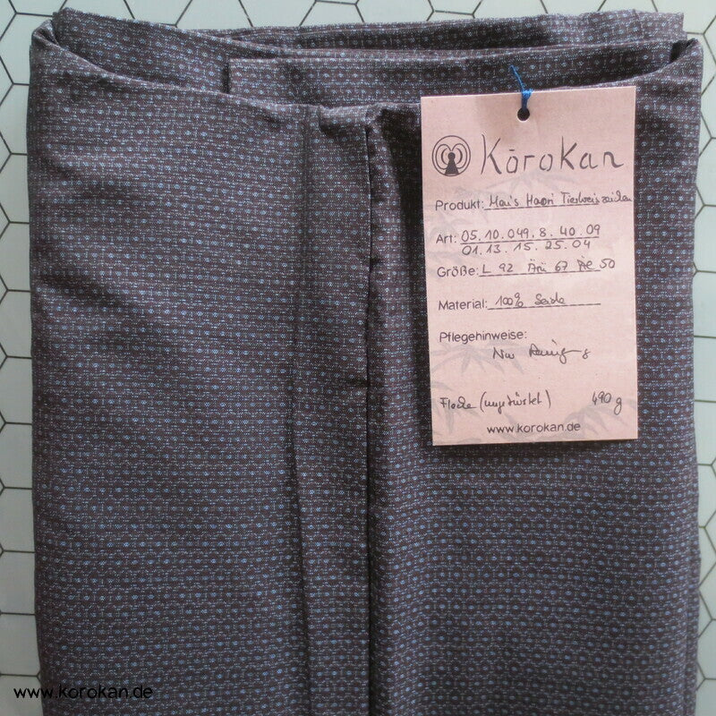 handgemalte chinesische Tierkreiszeichen Seiden Futter Haori Tsumugi Seide Kimono Jacke