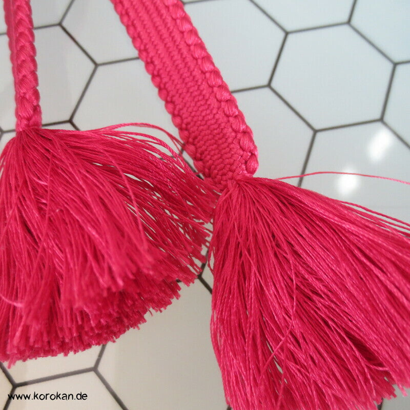 pink, Perlrand Obijime, Seide