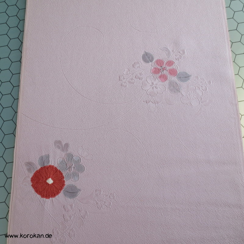 Shibori Blumen Kimono Seidenjacquard