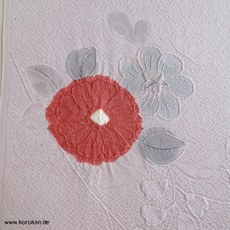 Shibori Blumen Kimono Seidenjacquard