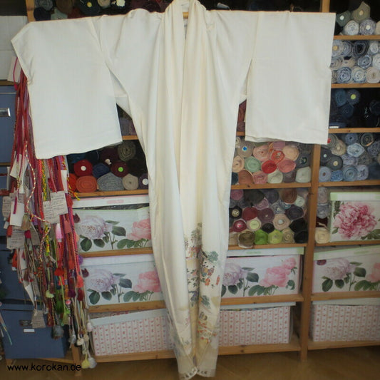 Heian Szenen IroTomesode, gewebt Seidenjacquard Karieba Kimono