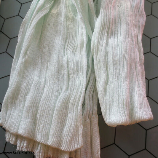 Koshihimo Seiden Crinkle Bindeband zart jade