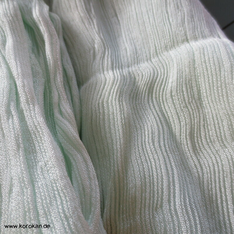 Koshihimo Seiden Crinkle Bindeband zart jade
