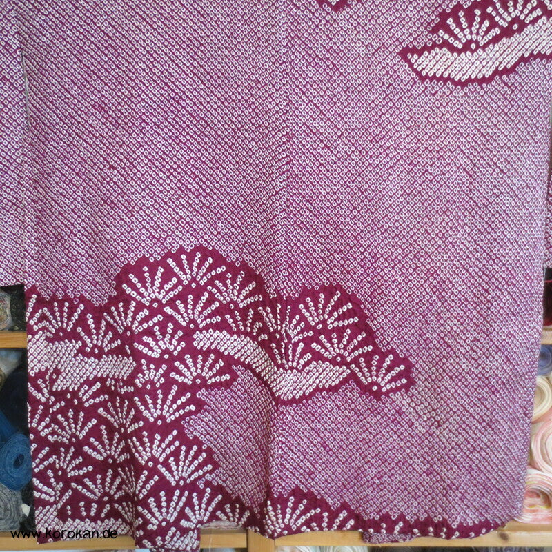 Full Shibori Pinien Haori Kimono Jacke