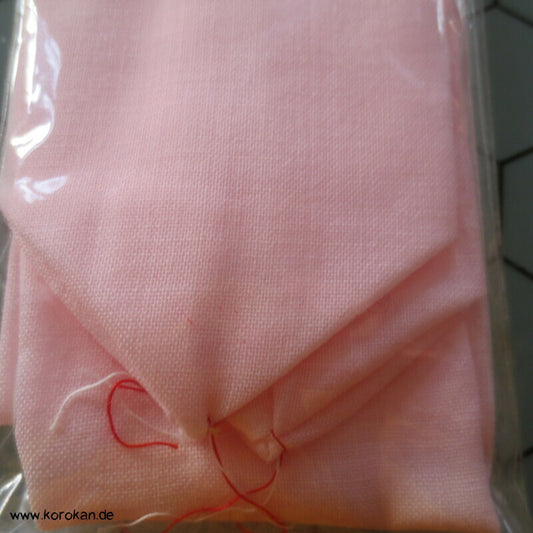 rosa Wollmuslin Himo Kimono Bindeband