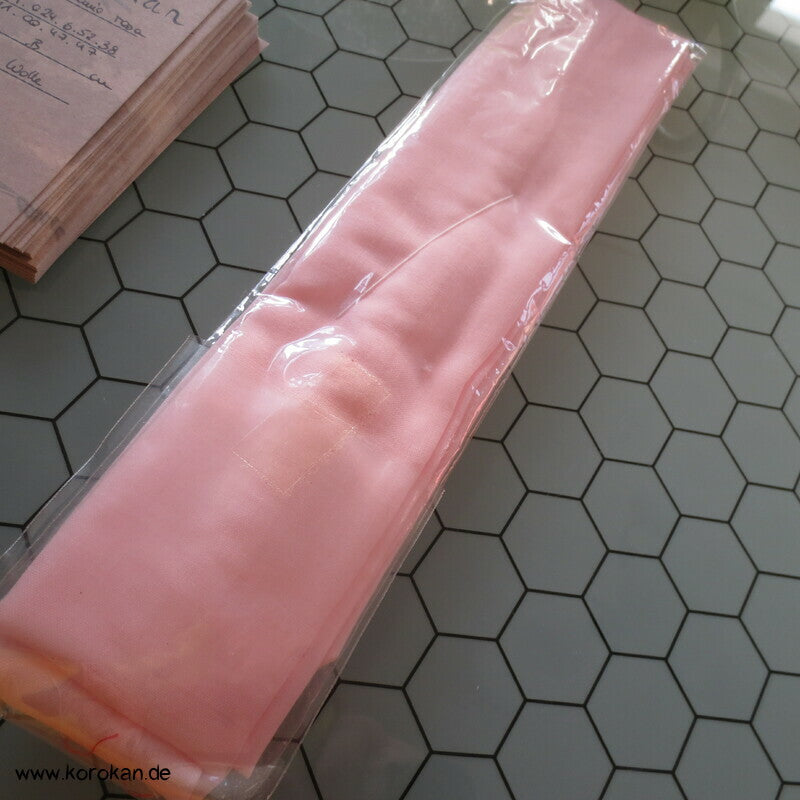 rosa Wollmuslin Himo Kimono Bindeband