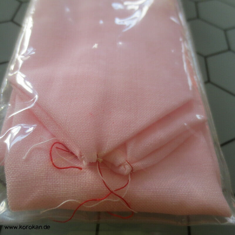 rosa Wollmuslin Himo Kimono Bindeband