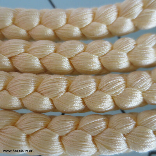 hellgelb uni, Vintage Obijime, Seide, Kordel