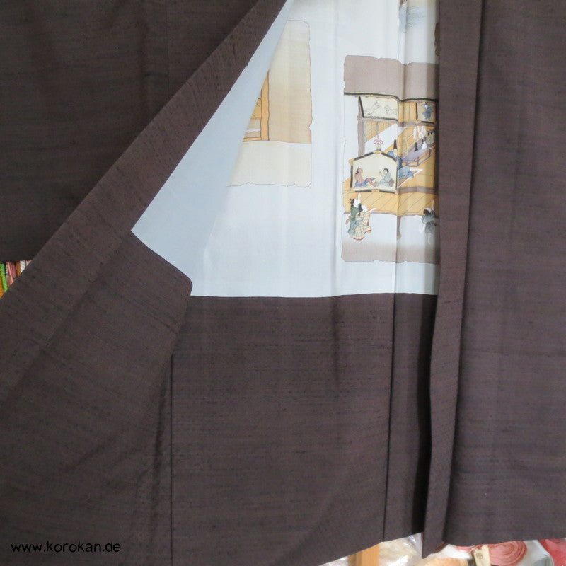 japanische Spieleszenen - Tsumugi Haori Jacke