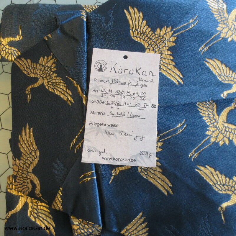 Kranich Seiden Brokat Hakama - Andon - Kimono Rock - Typ, für kleine Jungen