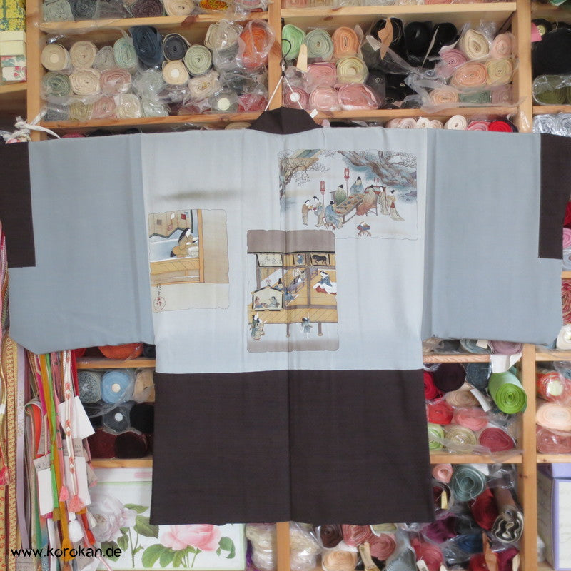 japanische Spieleszenen - Tsumugi Haori Jacke