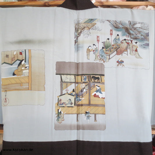 japanische Spieleszenen - Tsumugi Haori Jacke