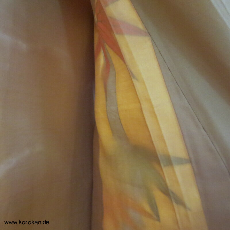 Bambusmuster, gestickte Blumen Furisode - Cosplay, Fasching