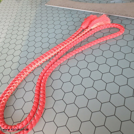 lachsrosa, hellere Anteile Kordel Obijime, Seide