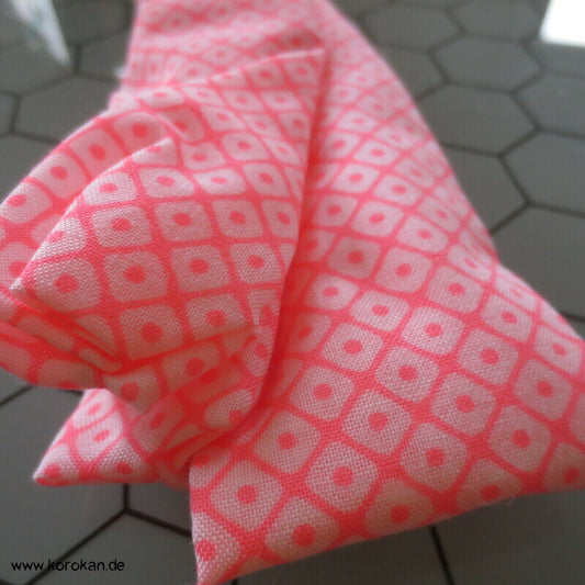 rosa Kanoko Dot Druck Himo Kimono Bindeband