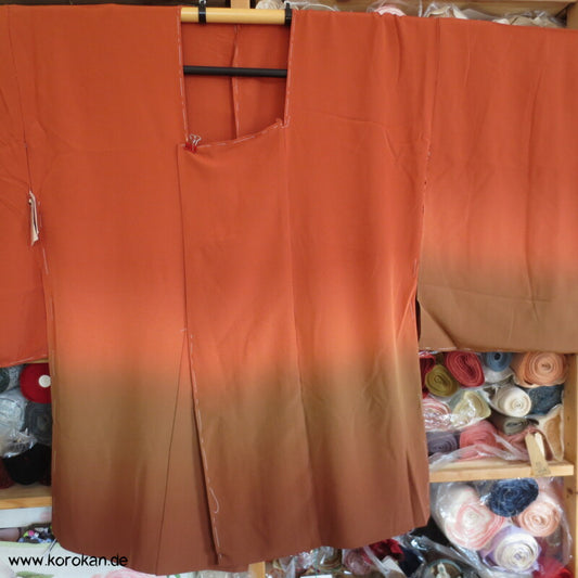 Bokashi Verlauf Michiyuki Chirimen Seiden Crepe Karieba