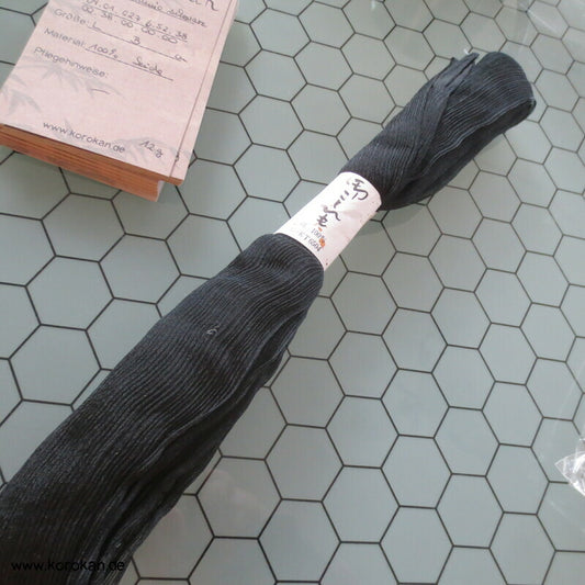 Koshihimo Seiden Crinkle Bindeband schwarz