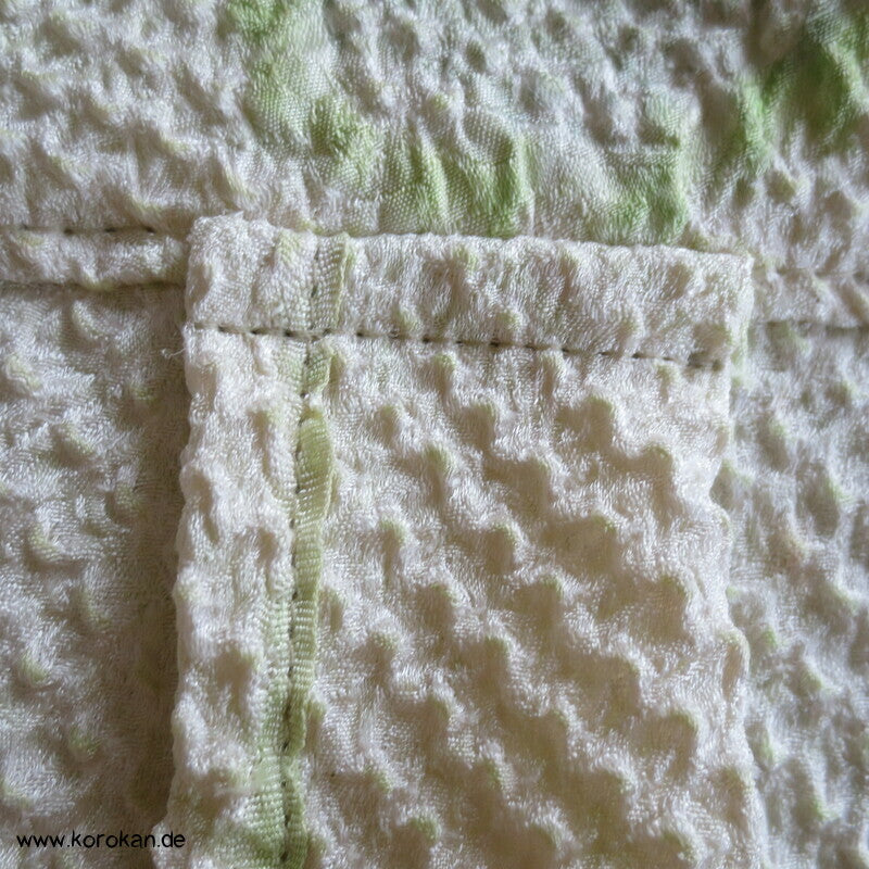 Full Shibori Blättermotiv lose Jacke / Bluse Gr. L, Upcycling aus japanischem Haori Kimono