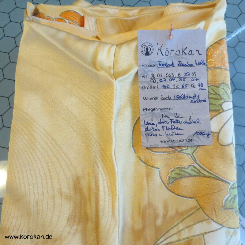 Bambusmuster, gestickte Blumen Furisode - Cosplay, Fasching