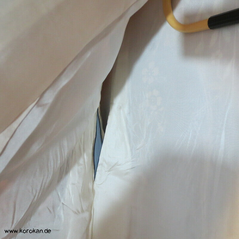 petrol - weinrot - oliv Weidenzweige Homongi Seidencrepe Kimono