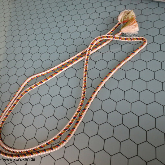 regenbogenbunte Kordel Obijime, Seide