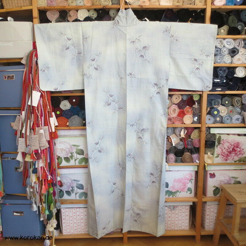 Bambus Kasuri Tsumugi Kimono