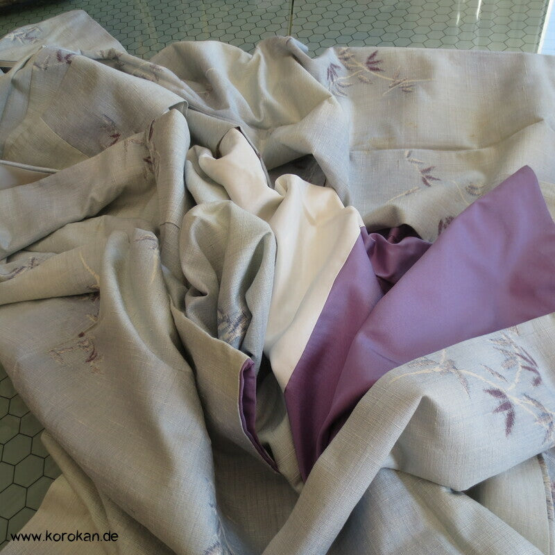 Bambus Kasuri Tsumugi Kimono