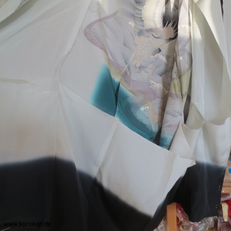 Samurai Hut Adler kleine Jungen Tauf Furisode Karieba