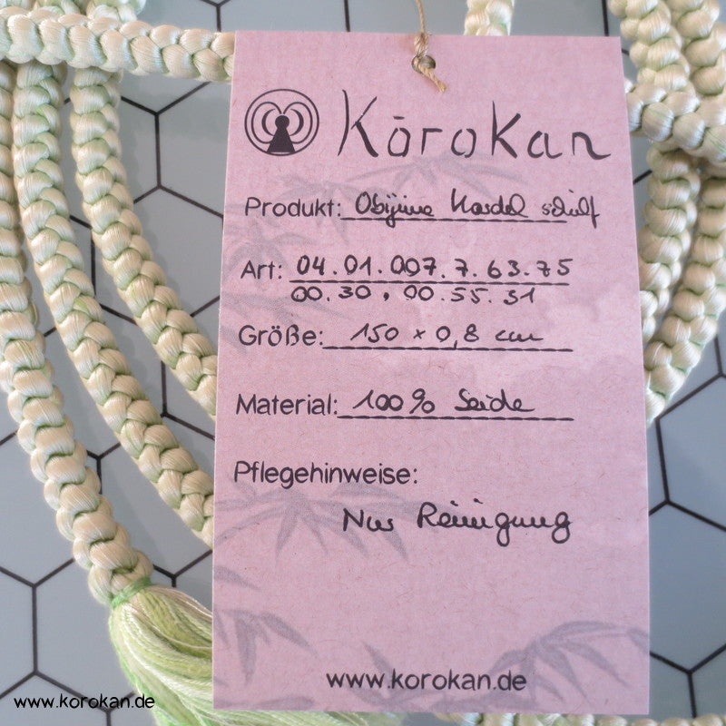 blassgrün Kordel Obijime