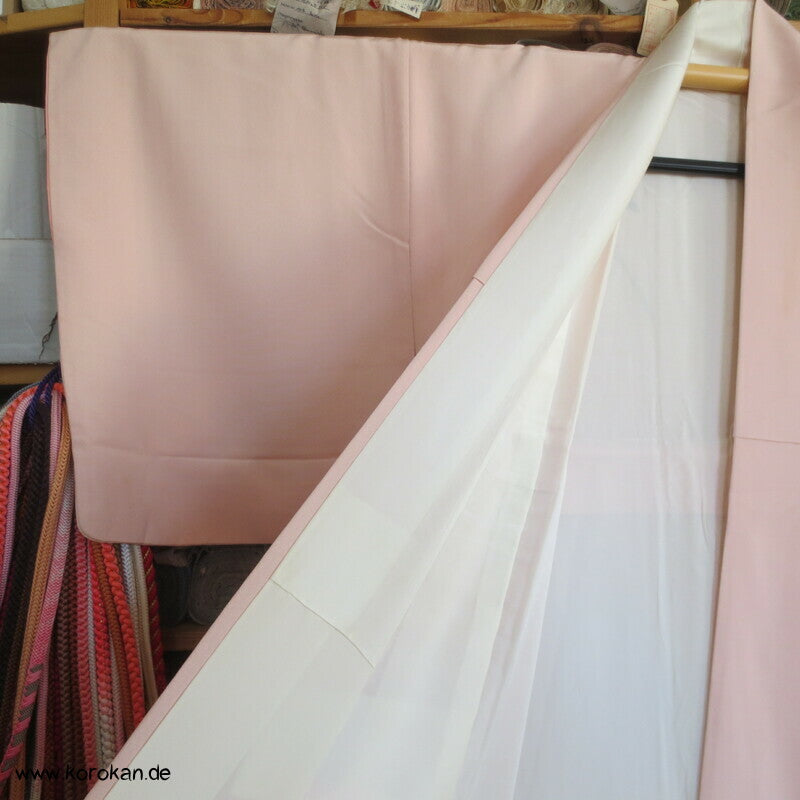 Tsukesage Kimono Seidencrepe Hydrangea / Azaleen Yuzen gemalt