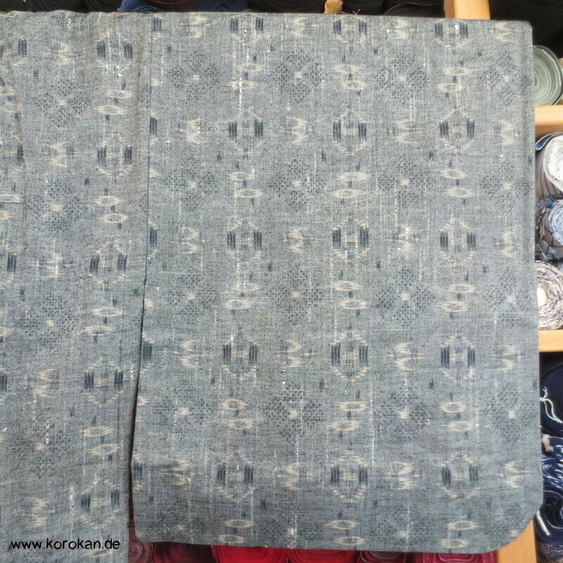 Hitoe geometrisches Muster Tsumugi Kimono