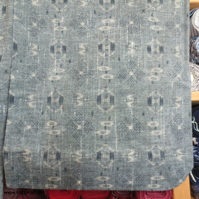 Hitoe geometrisches Muster Tsumugi Kimono