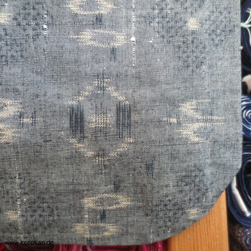 Hitoe geometrisches Muster Tsumugi Kimono