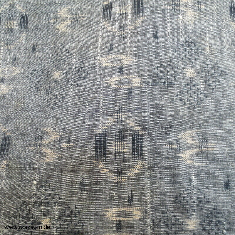 Hitoe geometrisches Muster Tsumugi Kimono