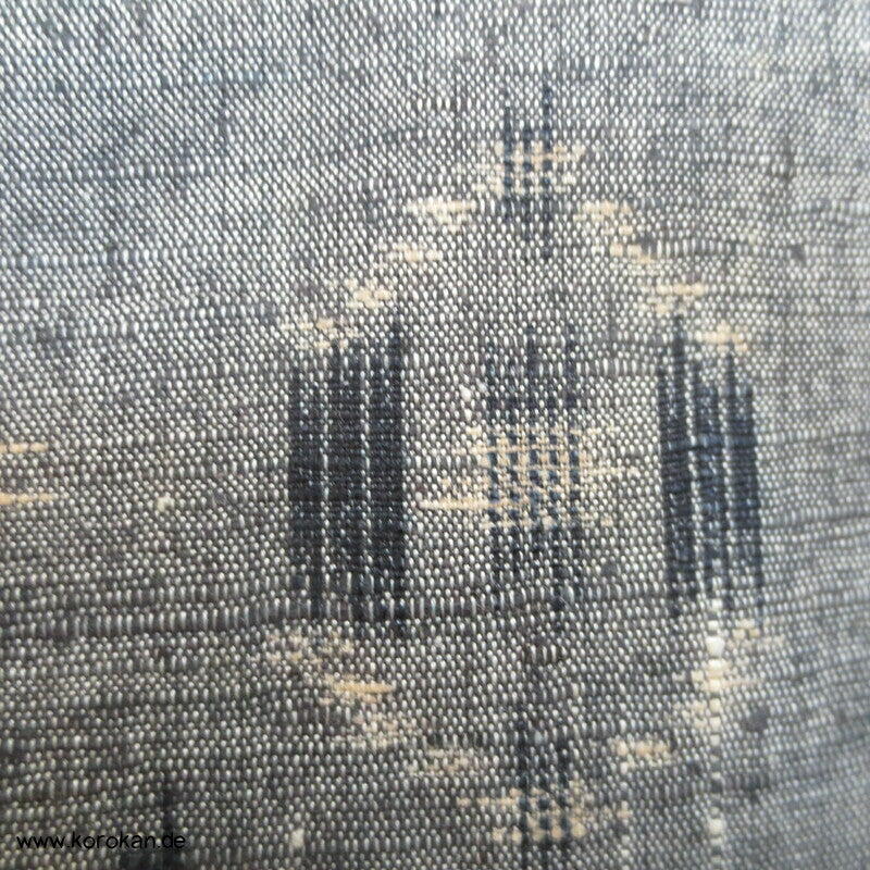Hitoe geometrisches Muster Tsumugi Kimono