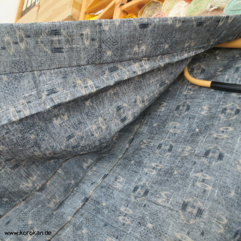 Hitoe geometrisches Muster Tsumugi Kimono