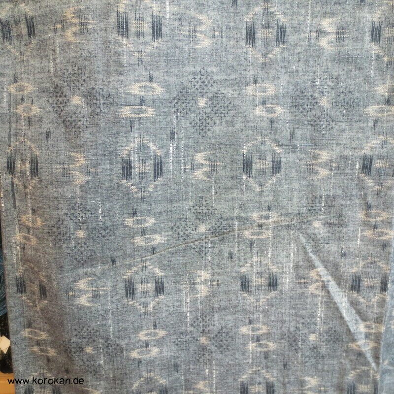 Hitoe geometrisches Muster Tsumugi Kimono