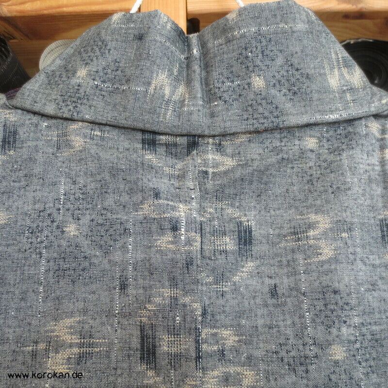 Hitoe geometrisches Muster Tsumugi Kimono