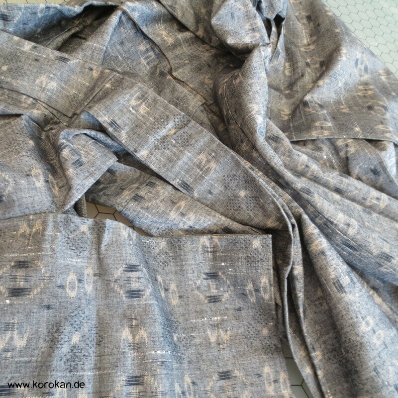 Hitoe geometrisches Muster Tsumugi Kimono
