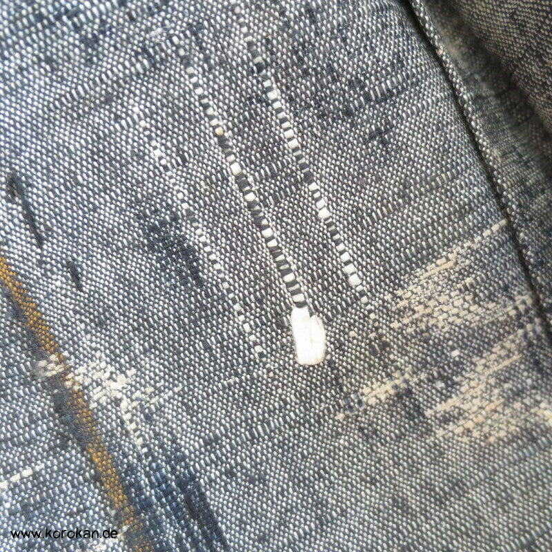 Hitoe geometrisches Muster Tsumugi Kimono