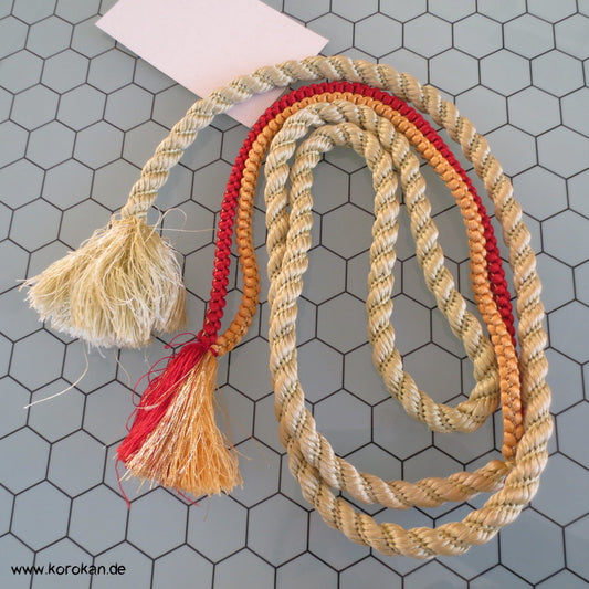 schilf / dunkelroter Kordel Obijime