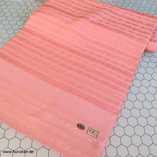 Blütenstreifenjacquard Seide Reststück